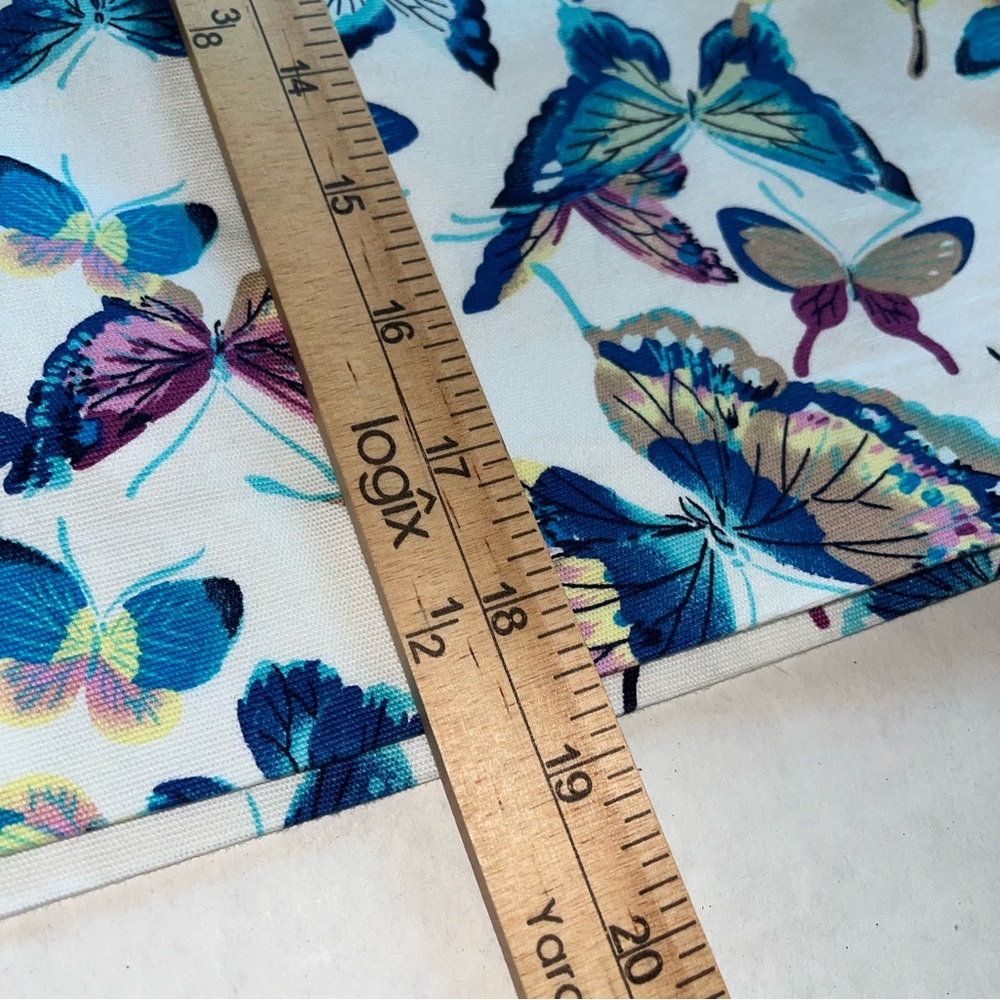 Talbots Butterfly Print Cotton Canvas Lined Skirt Size 6P, 6 Petite - Picture 7 of 11